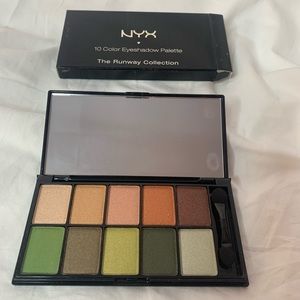 NYX Secret World 10color eyeshadow palette The Runway Collection NIB